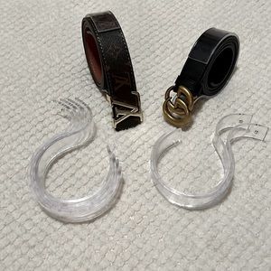❤️‍🔥✨Bundle of 6✨ Clear Acrylic Belt Display Stands/Belt Holder
